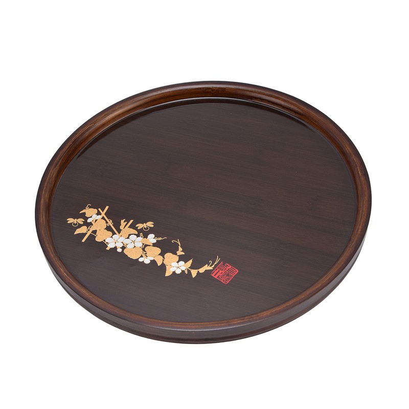 Bamboo Tea Tray Japanese Simple Novel Beautiful Resin Walnut Tea