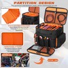 IBVIVIC DJ Cable File Bag with 6 Detachable Dividers High