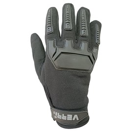 Verri | Guantes para Bicicleta, Bici o Ciclismo con Protecciones en los Nudillos y Dedos Completos para Seguridad de Las Manos en los Trayectos, Negro