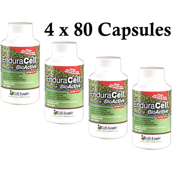 4 x 80 vegetable capsules Cell Logic EnduraCell Bioactive (Total: 320 capsules )