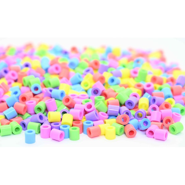 1000 Maxi XL Ironing Beads 10 mm Pastel Colours, Large