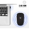 Wireless Mouse, 2.4G Slim Portable Wireless Mouse for Laptop Silent