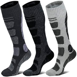 Ski Socks Merino Wool Thermal Knee High Winter Snowboard Sport Socks Men Women, Hunting