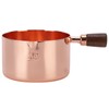 Sauce Pan Wooden Handle Rose Gold Stainless Steel Sauce Pot