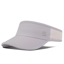 [GADIEMKENSD] Performance Visor - Stretchy Fabric, Lightweight, Breathable, Sun Protection and Suitable for Outdoor Exercise, gray (light gray)