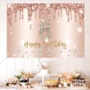 8th Birthday Decorations Happy 8th Birthday Backdrop for Girls 8th