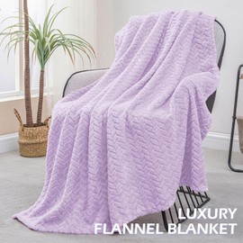 Self Care Gifts for Women, Get Well Soon Gifts, Relaxing Spa Care Package with Luxury Flannel Blanket, Christmas, Valentines, Mothers Day Gifts for Women, Mom, Wife, Girlfriend (11pcs, Purple)