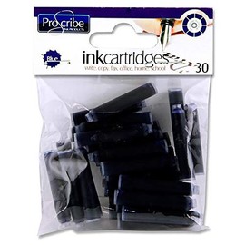 Premier Stationery Pro:Scribe Colour Cartridges - Blue. Pack of 30.