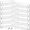 Blulu 16 Packs 14 Inch Acrylic Floating Shelf Wall Mounted