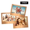 Shot2go Pack of 3 Magnetic Photo Fridge Frames 4x6 Copper