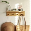 XAOMLP Entrance Coat Rack ，Coat Hooks, Wall-Mounted Wooden Hook Rack,