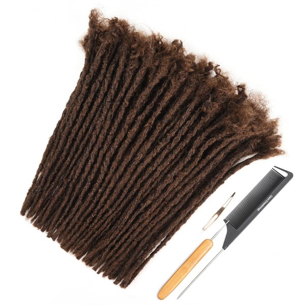 DAIXI Handmade Interlocking Locs 100% Real Human Hair Permanent Loc