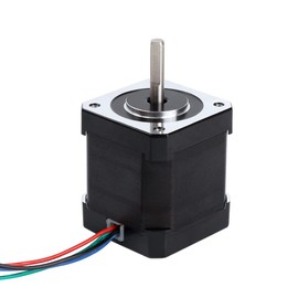 STEPPERONLINE Nema 17 Stepper Motor Bipolar 2A 59Ncm(84oz.in) 48mm Body 4-Lead W/ 1m Cable and Connector Compatible with 3D Printer/CNC