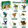 8 Packs Armor Battle Dinosaur Jurassic Building Block Set for