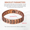 Magnetic Copper Bracelets for Men - 99.99% Pure Copper Jewelry,