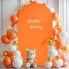 6FT Orange Arch Cover, Spandex Fitted Orange Wedding Arch Stand