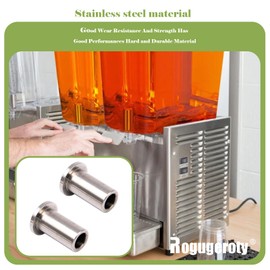 3220 Bearing Sleeve 2 Pack Compatible with Grindmaster Crathco D & E Series Beverage Dispensers, Fits D15 D25 D35 E27 E29 E47 E49, Stainless Steel Replacement for Juicer Bubbler Machines