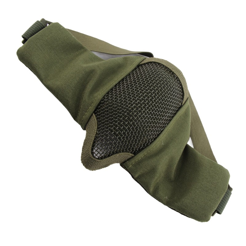 V10 Half Face Steel Mesh Breathable Protective Face Guard Competition