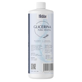 Hebbe Glicerina Vegetal 1 kg | Humectante Cosmética y Alimenticia | Solvente y Calmante | Hidratación Profunda