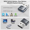AUEDROT Mouse Jiggler Undetectable Metal USB Mouse Mover with Switch