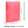 BAOFALI A5 6 Ring Binder Cover Clean Transparent Soft PVC