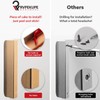 RVPEKUPE 10-Pack Adhesive Edge Finger Pulls for Cabinets No Drill