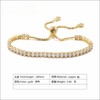 Plated Real Gold Cubic Zirconia Classic Tennis Bracelet for Women
