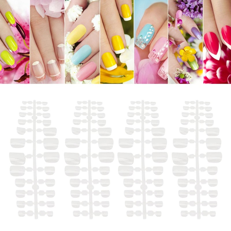 240 Uñas Postizas de los Pies, Cubierta Completa, Multiusos, Brillantes,