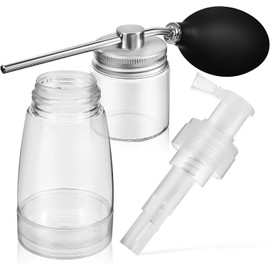 Alipis Juego de 2 Botellas Aplicadoras de Polvo Seco para Cabello, Capacidad 180ml, Portátil y Compacta, Adecuado para Aplicar Shampoo Seco y Absorber Exceso de Grasa