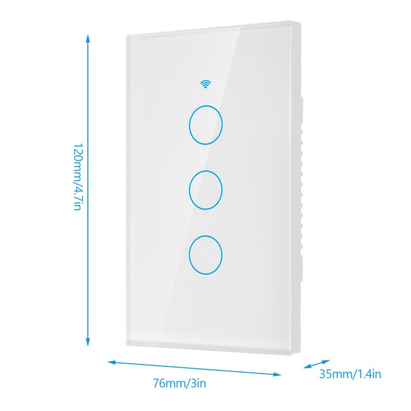 WiFi Touch Screen Switch Single Circle for Alexa for Google