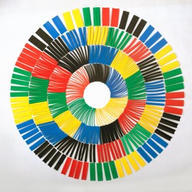 SummitLink 520 Pcs Assorted Heat Shrink Tube 5 Colors 10 Sizes Tubing Wrap Sleeve Set Combo