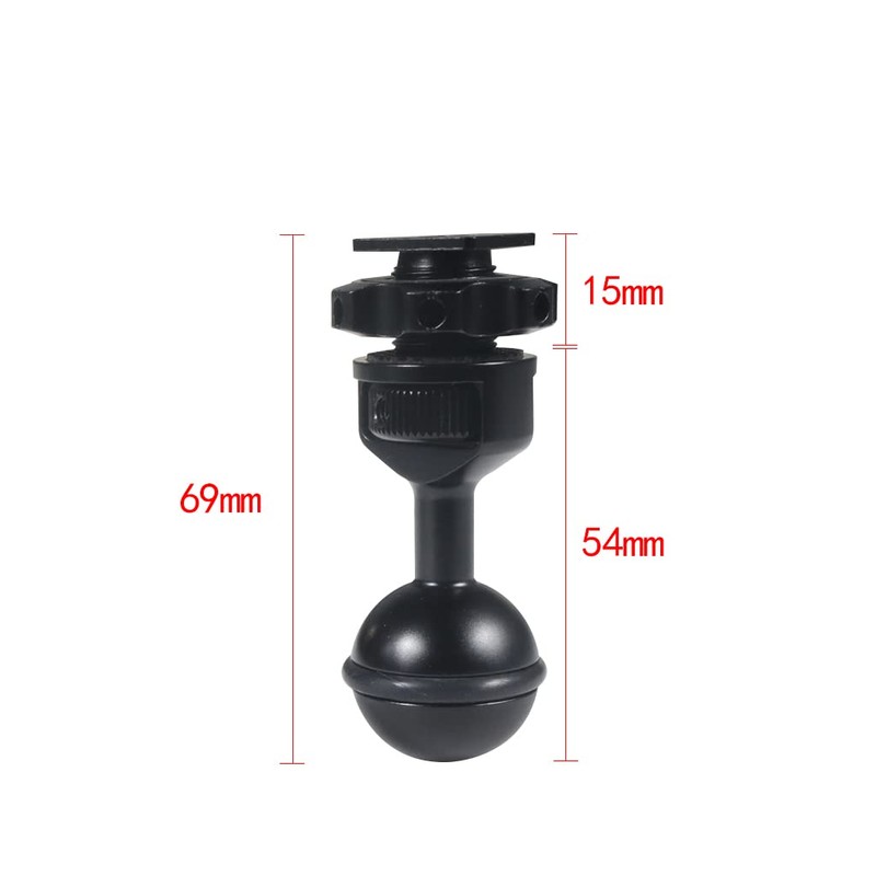 CS PRIORITY CNC Adjustable 1Inch Ball Head Mount Cold Shoe