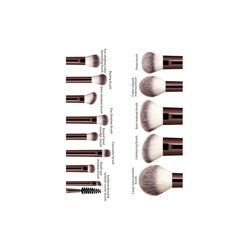 Set de brochas de maquillaje mini para principiantes