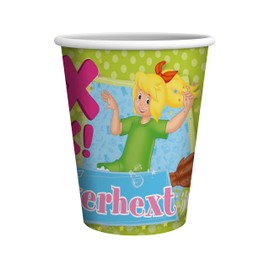 Party Factory Bibi Blocksberg 10 Paper Cups, 250 ml, Colourful, Disposable Cups, Party Cups for Children's Birthday or Theme Party