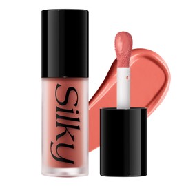 LANGMANNI Soft Liquid Blush Contour Makeup - Blendable & Seamless Matte High Pigmented For Long Lasting Cheeks Tinted, Big-Head Applicator For Liquid Blush Makeup(#B05)