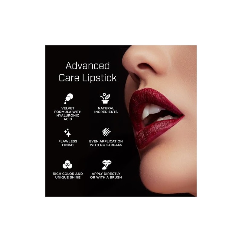 Lápiz labial de cuidado avanzado – terciopelo, 17 rojo –