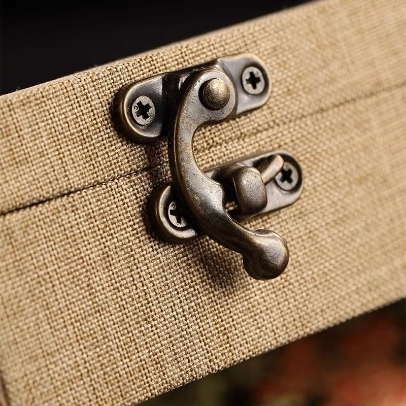 Misuyue Vintage Bronze Lock Clasp Left Latch Hook Hasp 45mm