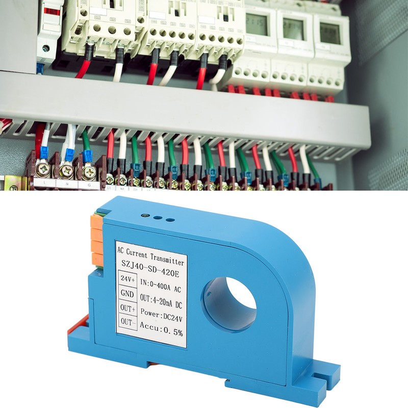 AC Current Transmitter 4‑20mA Output Single Phase AC Current Transducer