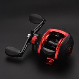 Powerful Metal Baitcasting Reel, 7.2:1 Gear Ratio Baitcast Fishing Reel, Long Cast Spool, Smooth Fishing Reel for Saltwater Freshwater (Right Hand)