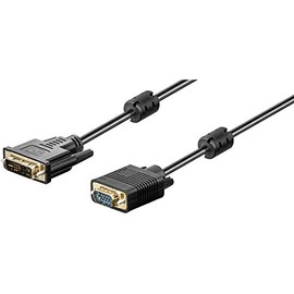 Goobay 34216-GB 5m DVI-I (12+5) Plug to 15 Pin HD Plug DVI-I/VGA Cable