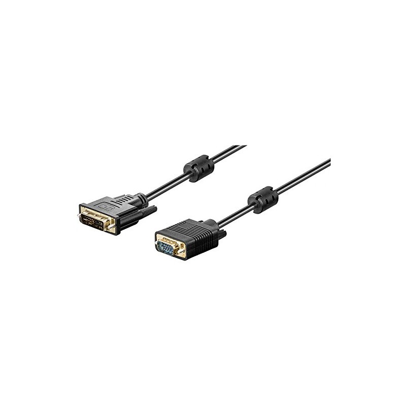Goobay 34216-GB 5m DVI-I (12+5) Plug to 15 Pin HD
