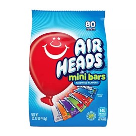 Airheads 80 Assorted Mini Bars Assorted Flavours 32.17oz