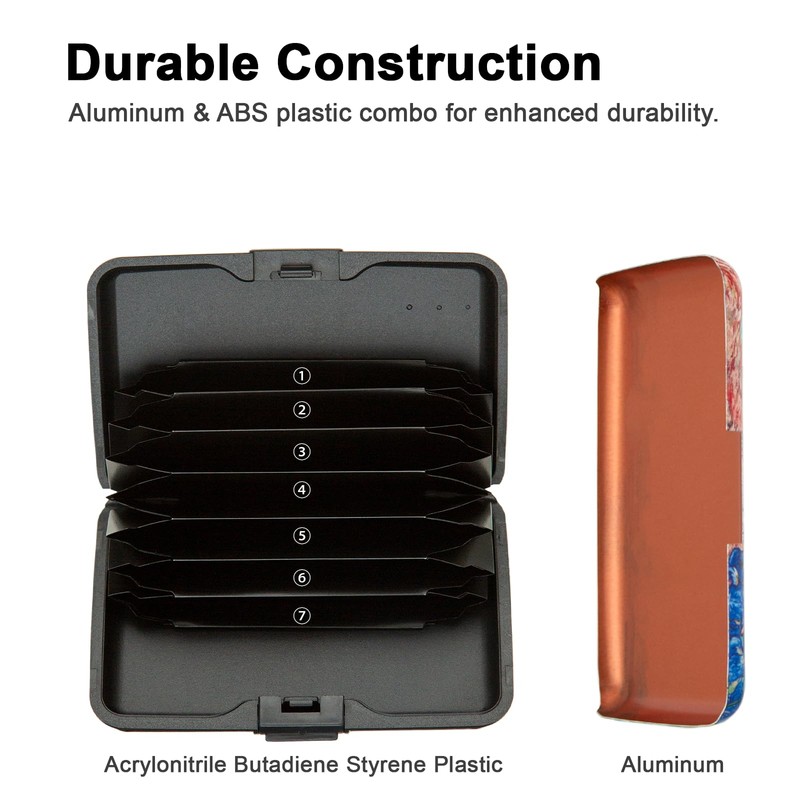 Kaabao Credit Card Holder, Metal Card Wallet RFID Blocking Mini