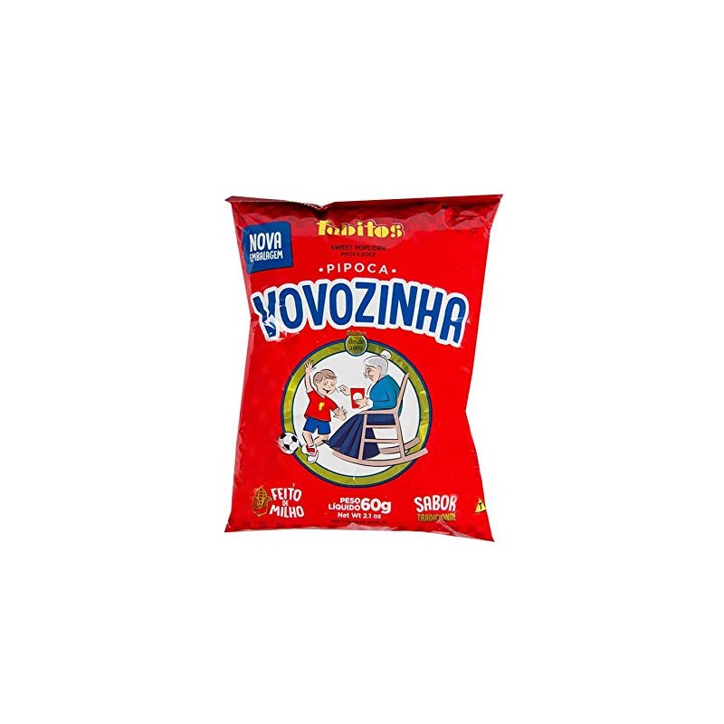 Vovozinha - Sweet Popcorn - 2.1 oz (PACK OF 04)