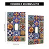 Talavera Mexican Tiles Light Switch Cover 1-Gang,Single Toggle Decorative Wall