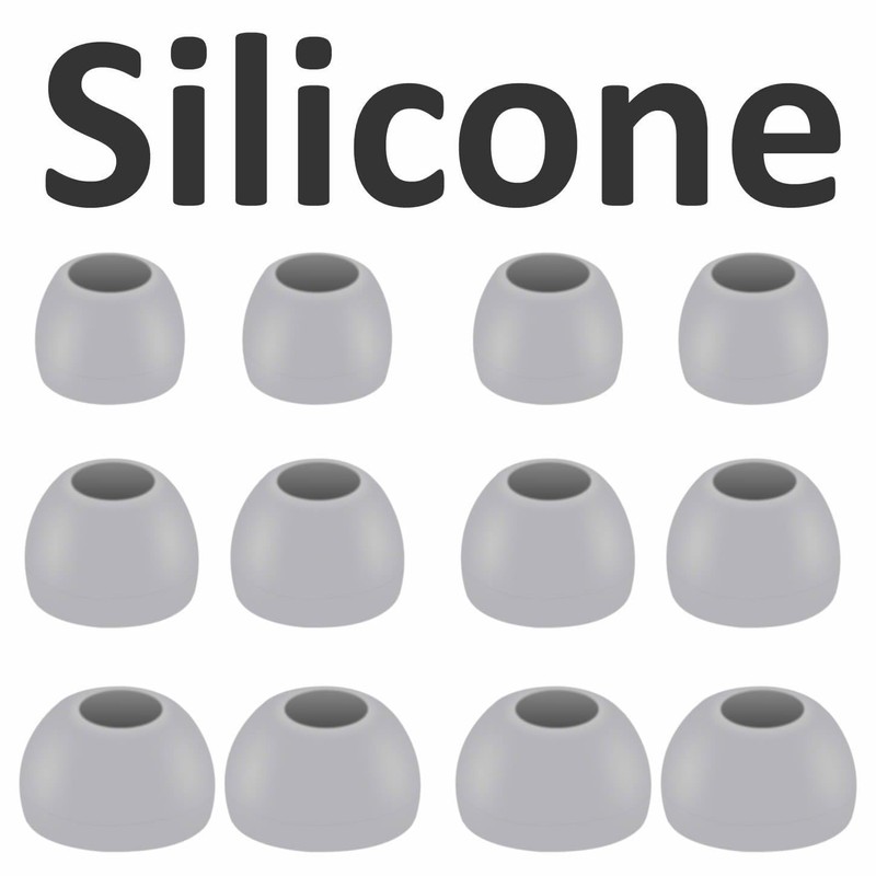 6 Pairs Replacement Silicone Ear Tips Compatible with Beats Studio