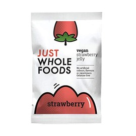3xJust Wholefoods Organic Strawbry Real Fruit Flavoured Jelly Crystals 85g