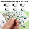 Toaob 172 Pieces Wiggle Eyes Small Button Eyes for Sewing