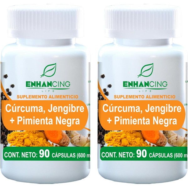 CÚRCUMA, JENGIBRE Y PIMIENTA NEGRA PARA MÁXIMA ABSORCIÓN | FORMULA