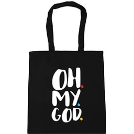 Hippowarehouse Oh my god Janice Tote Shopping Gym Beach Bag 42cm x38cm, 10 litres